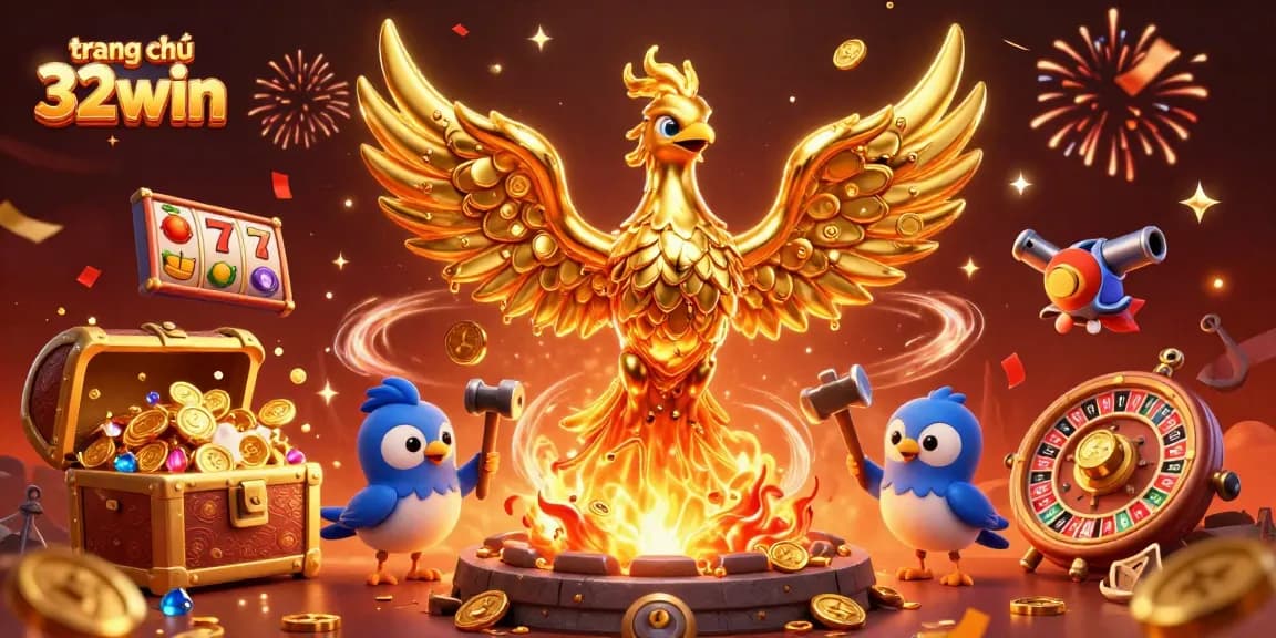Experience the excitement at trang chủ 32win where a golden phoenix brings fortune through stunning casino games.