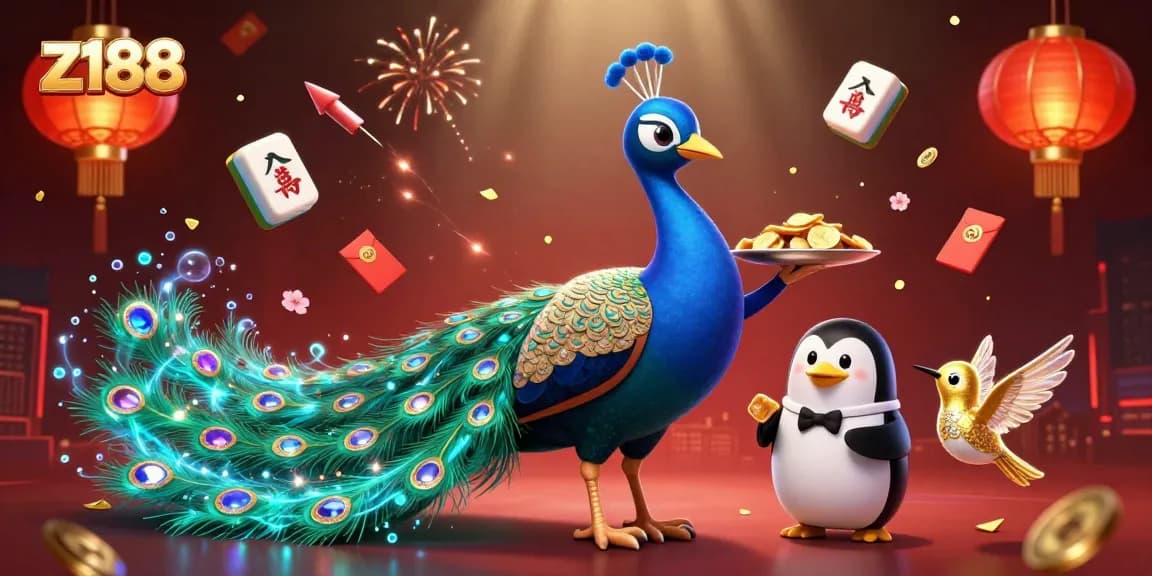 Engage in thrilling gameplay at z188 with dazzling casino characters in a vibrant setting.