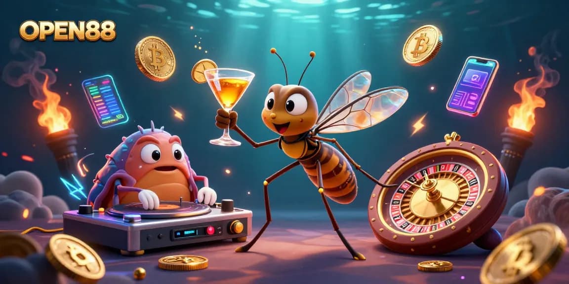 Experience thrilling gameplay at OPEN88 with captivating elements like the golden roulette and cryptocurrency.