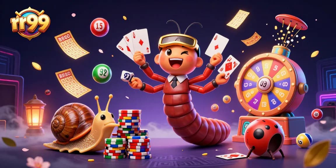 Engage in thrilling gaming with rr99 through vibrant characters and exciting casino elements.