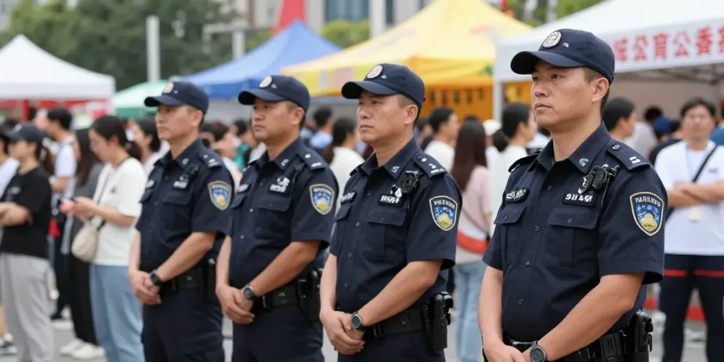 Security team providing professional, reliable protection at local community event.