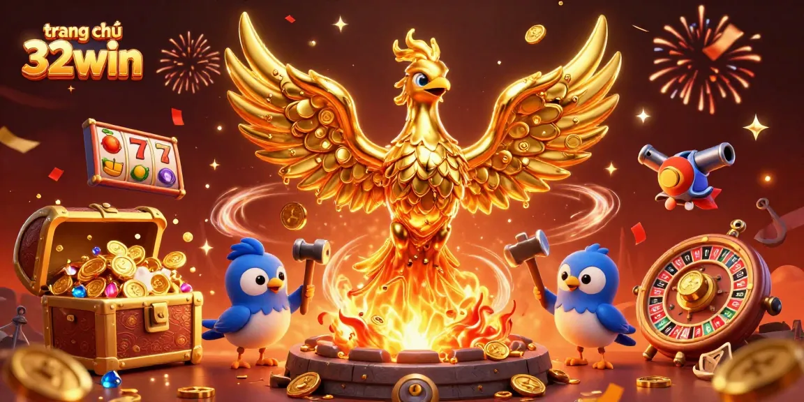 Experience the excitement at trang chủ 32win where a golden phoenix brings fortune through stunning casino games.