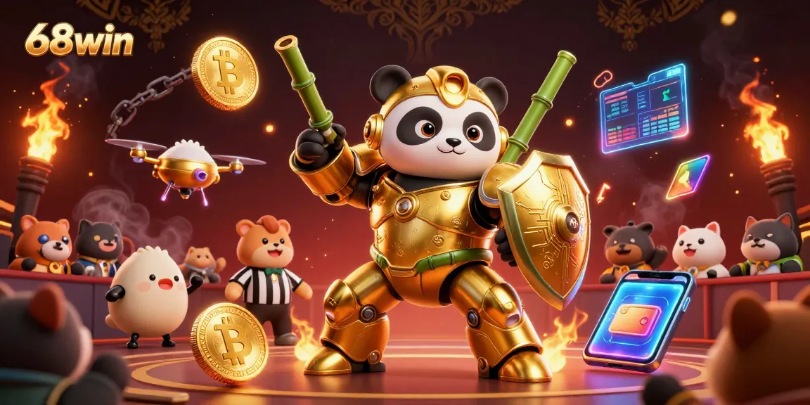 Experience thrilling wins at 68win while engaging with dynamic 3D casino elements.