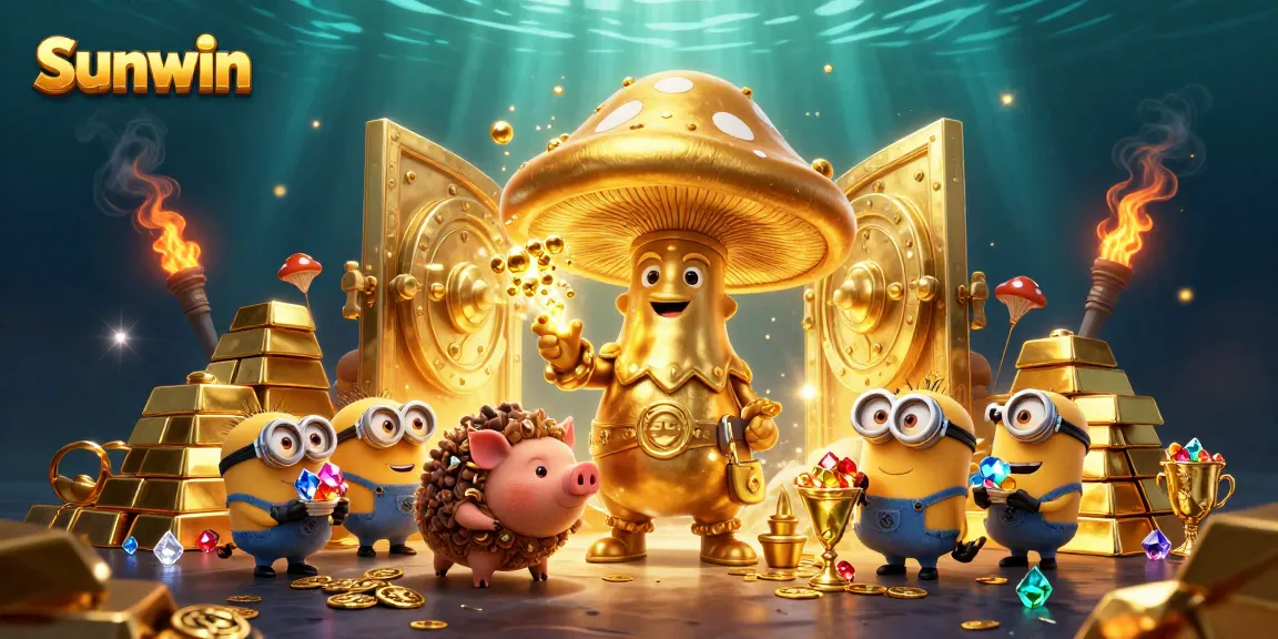 Experience the thrill of winning at Sunwin with magical treasures and vibrant casino elements.