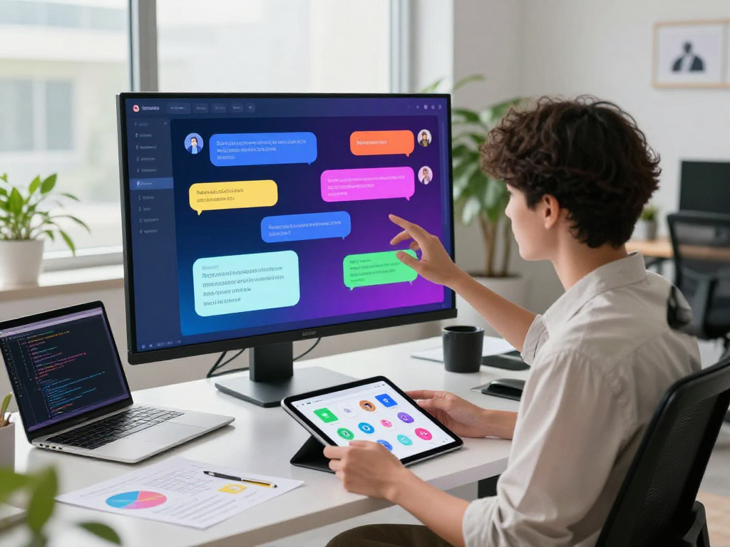 Dynamic interaction in nsfw ai chat interface within a professional workspace.