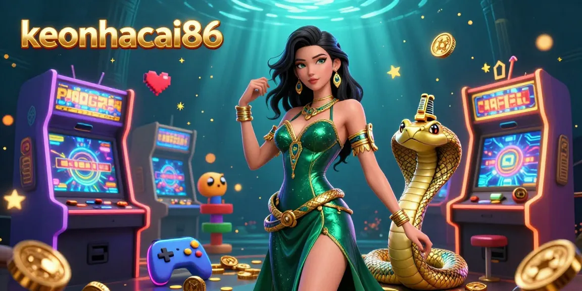 Engage with the vibrant casino atmosphere at keonhacai86 featuring exciting elements like colorful games and golden bloom.