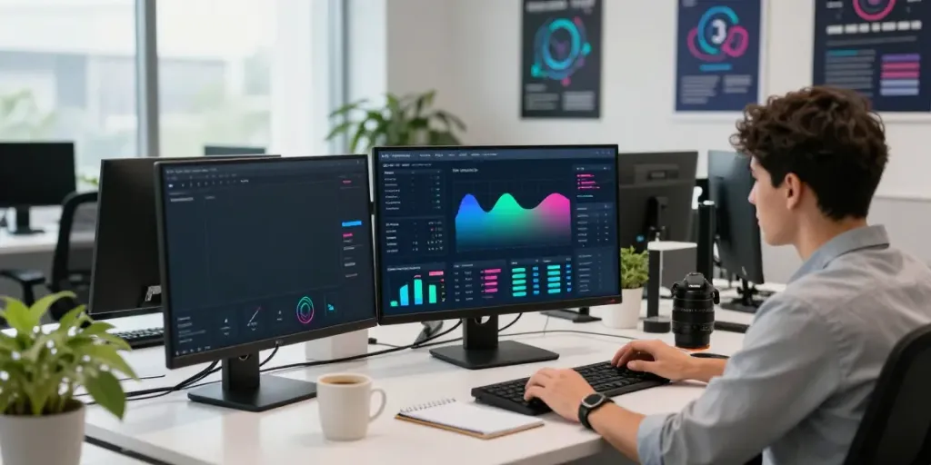 Engaging workspace showcasing Hyperliquid staking technology in action.