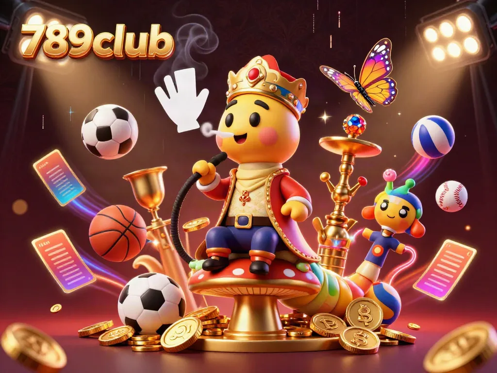 Experience the excitement of winning with 789club, showcasing 3D characters and dynamic gaming elements.