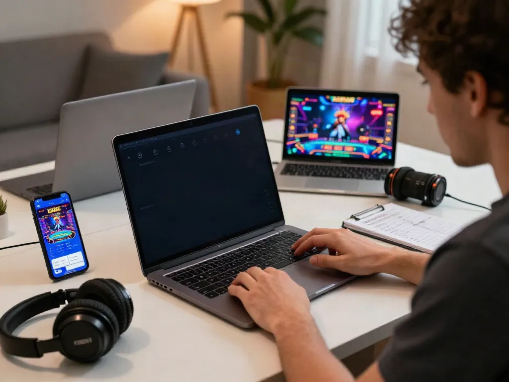 Player exploring nhà cái da88 online gaming experience with vibrant graphics and accessories.