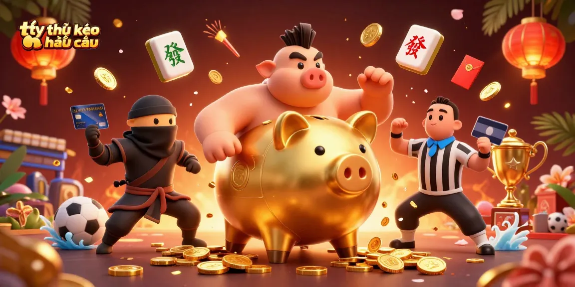Betting scene showcasing tỷ lệ kèo nhà cái with energetic characters and vibrant casino elements.