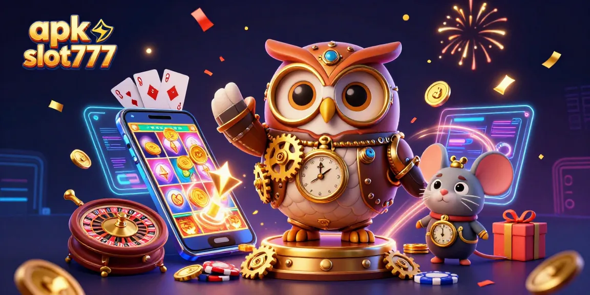 Engage in thrilling gameplay with apk slot777 featuring dynamic slot games, colorful visuals, and poker elements.