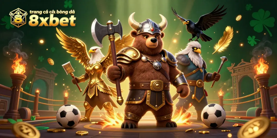 Experience dynamic football action at trang cá cược bóng đá 8xbet with immersive gaming scenes and vibrant characters.