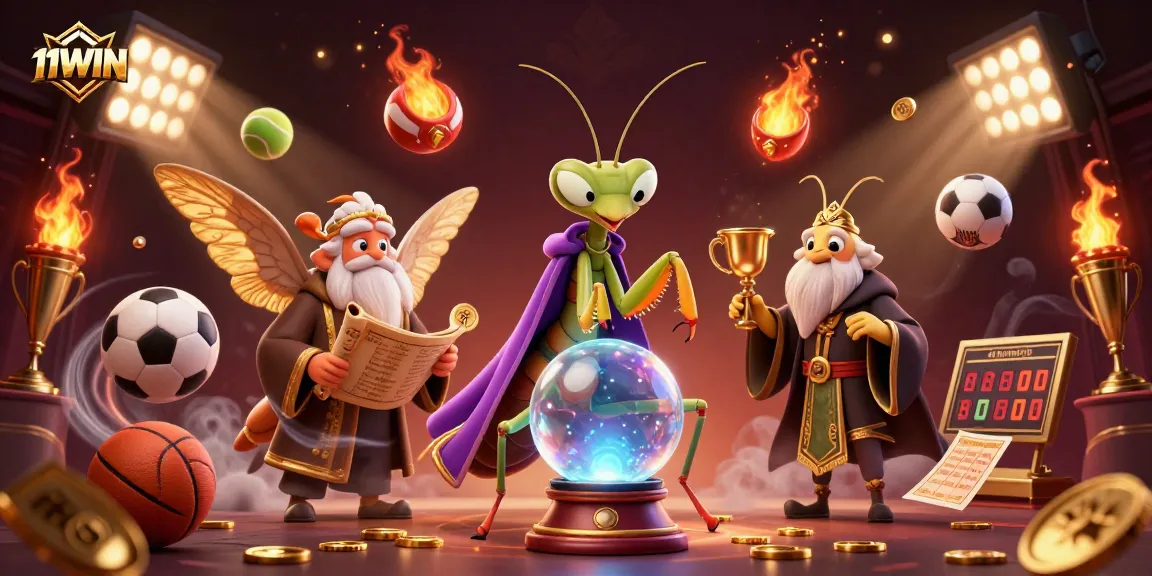 Engage in thrilling sports betting with 11WIN's vibrant 3D digital illustration.