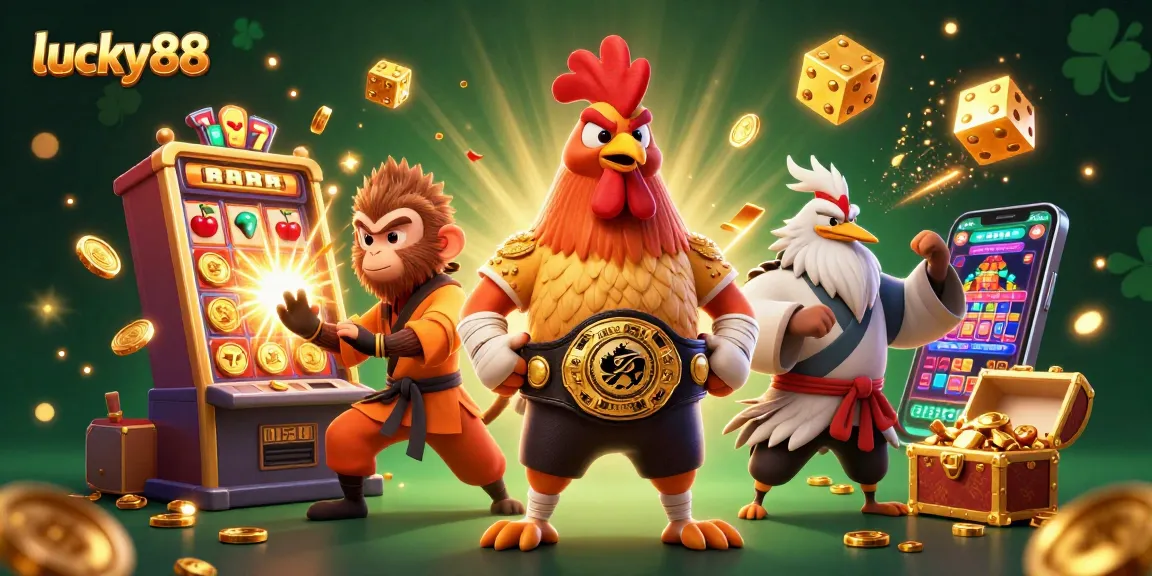Experience the excitement of lucky88 with vibrant characters and dynamic casino elements.